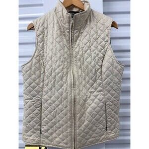 Eddie Bauer Quilted Beige Vest